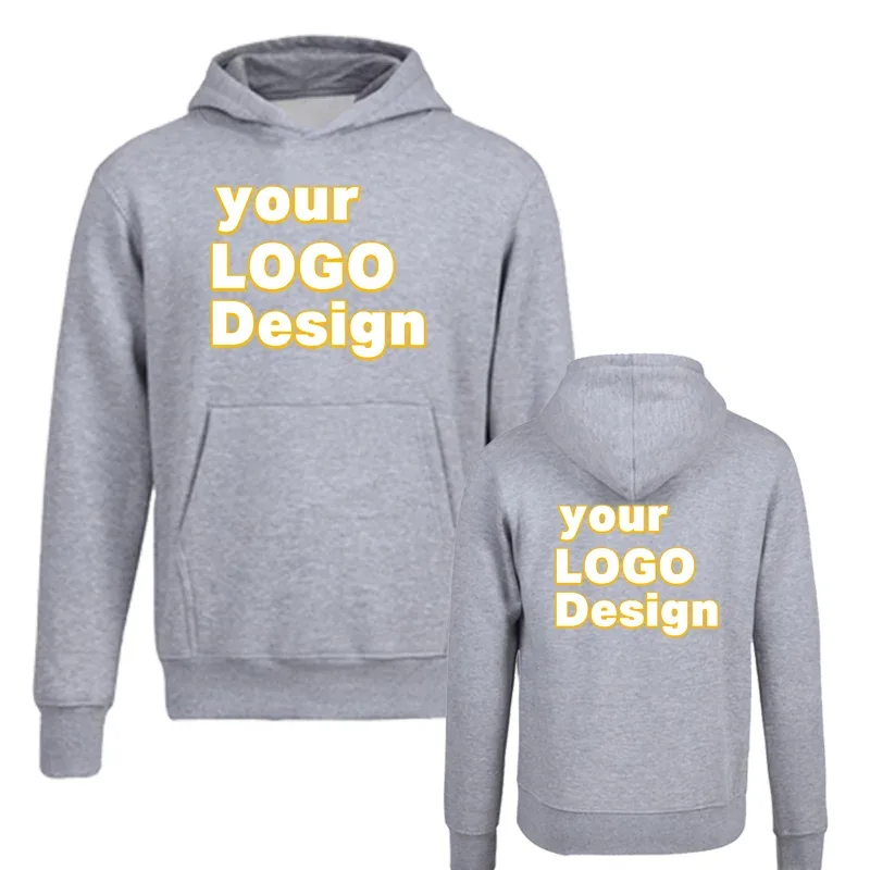 Niestandardowe bluzy z kapturem Tekst DIY Logo Obraz Drukuj Wysokiej jakości bluza z kapturem Dostosowana sportowa bluza na co dzień Spersonalizowany prezent na Boże Narodzenie — image 2