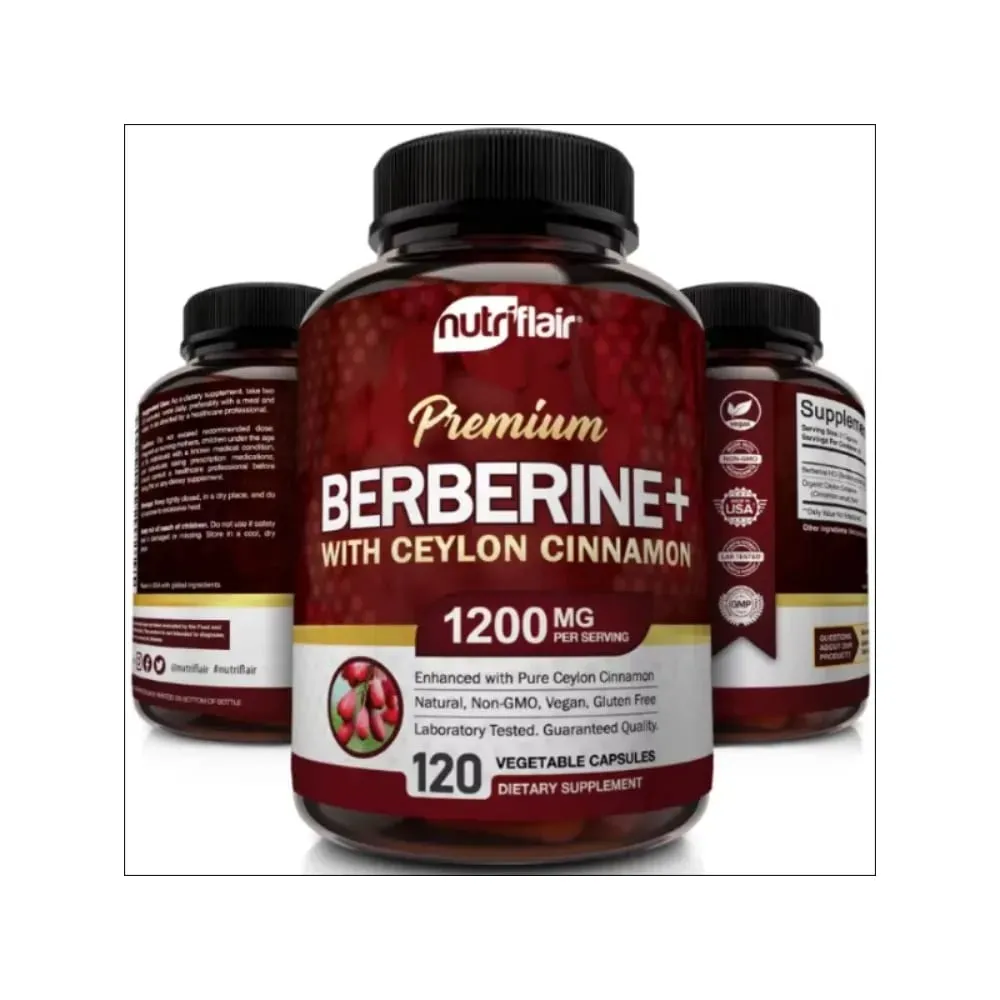 Premium Berberine HCl Pure Ceylon Cinnamon Extract Blood Sugar Balance Cardiovascular Health Supports Heart Health — image 1