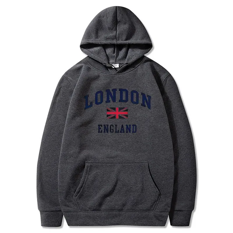 London England Hoodie Men's Hooded Sweatshirts Winter Autumn Fleece Outdoor Sports Casual Pullover men womens Hoodies Clothing — image 9