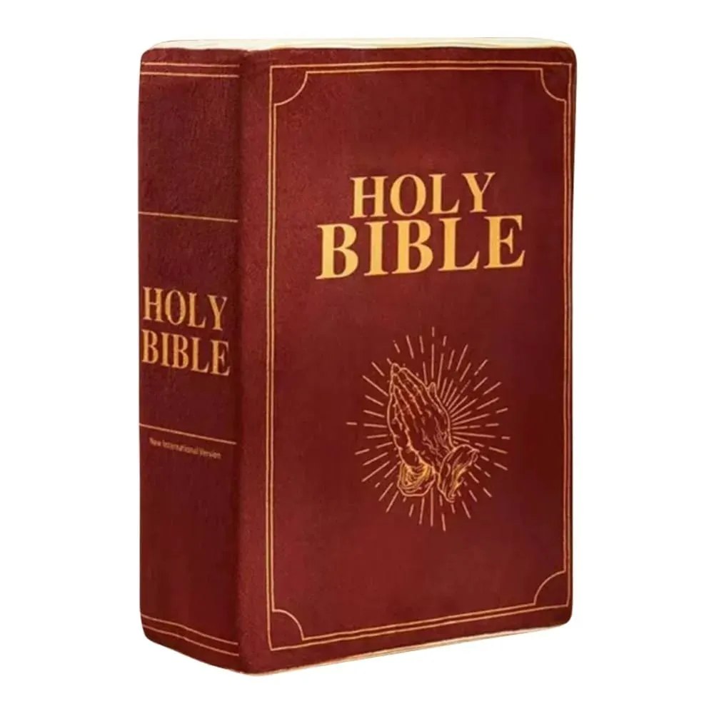 Living Room Realistic Looking Bible Pillow Sofa Cushion Home Decor Bible Throw Pillow Cutest Bible Cushion Christmas Present — image 13