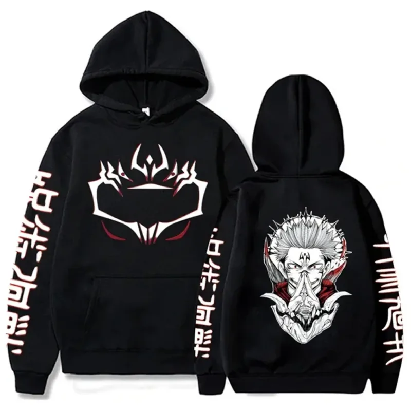 hoodies for man 3D Anime Satoru Gojo Printing Hooded Men Women Hoodies Prevalent Harajuku Manga Unisex Sweatshirt Men's clothing — image 2