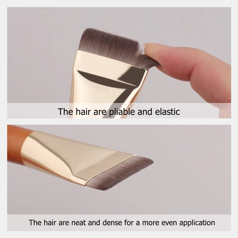 Ultra Thin Foundation Makeup Brushes Flat Top Angled Professional Face Contour Make Up Brush