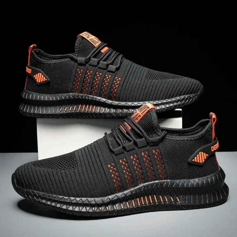 Fashion Sneakers Lightweight Men Casual Shoes Breathable Male Footwear Lace Up Walking Shoe Mens Casual Summer Shoes — image 4
