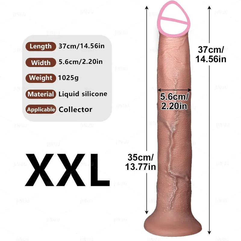 Realistic Long Dildo Anal Plug with Suction Cup Strap-on Penis Butt Plug Long Dick Sex Toys for Women men Phallus Anal Dilator — image 6