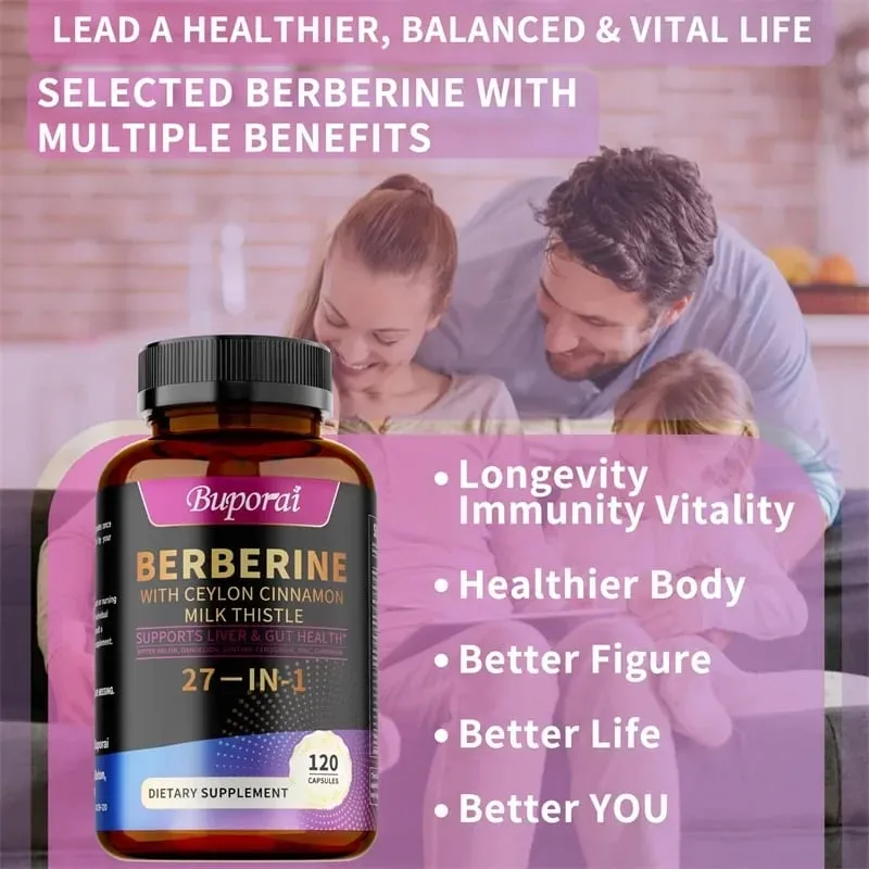 Berberine Ceylon Cinnamon Milk Thistle Supplements - Promotes Liver and Digestive Health Supports Cellular Energy and Repair — image 6
