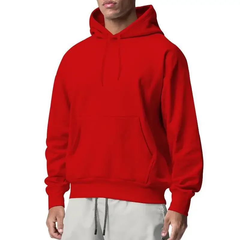 2026 New Men's Fashion Harajuku Hooded Sweatshirts Casual All-match Pullovers Male Streetwear Autumn Winter Fleece Warm Hoodies — image 18