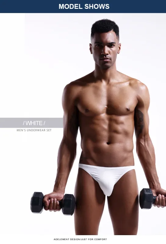 Roupa interior masculina calças triangulares pequenas u convexo modal fino estiramento sexy cintura baixa apertado cuecas laterais estreitas — image 19