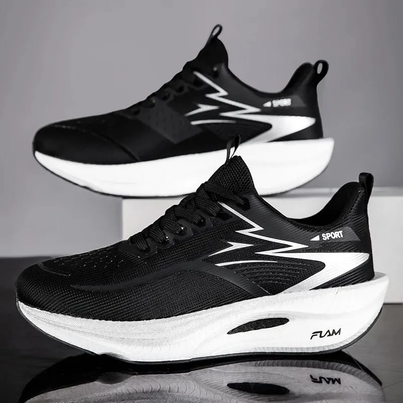 Men Marathon Sports Running Shoes Carbon Board Breathable Lightweight Women's Comfortable Autumn Christmas Athletic Sneakers