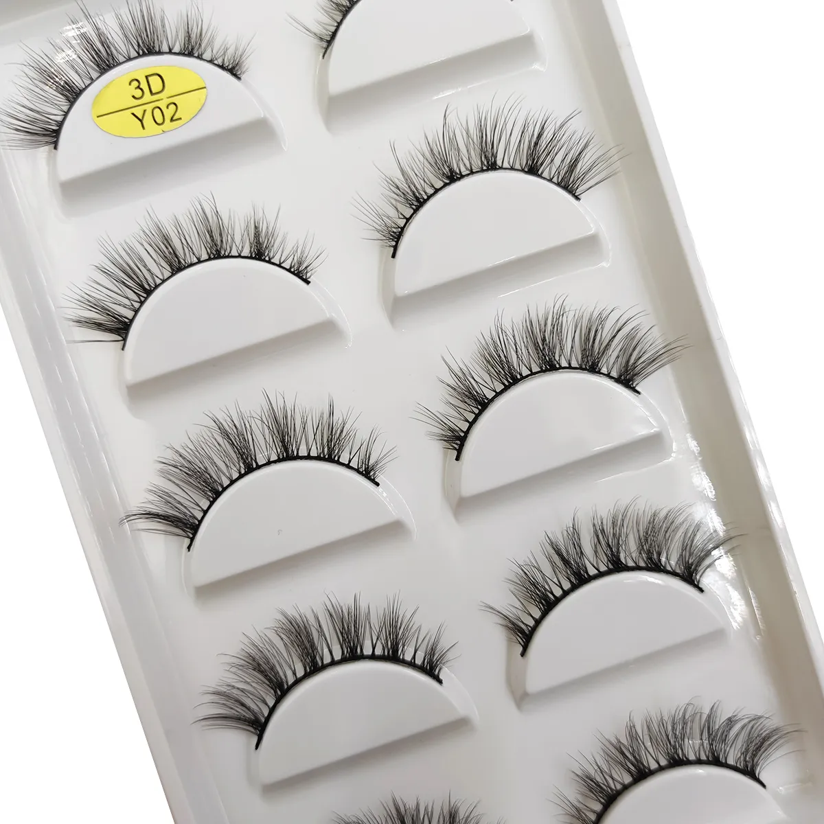 5 pares de pestañas postizas de visón 3D naturales suaves y esponjosas pestañas postizas de ojos maquillaje pestañas belleza gato Cilios 9 estilos — image 2