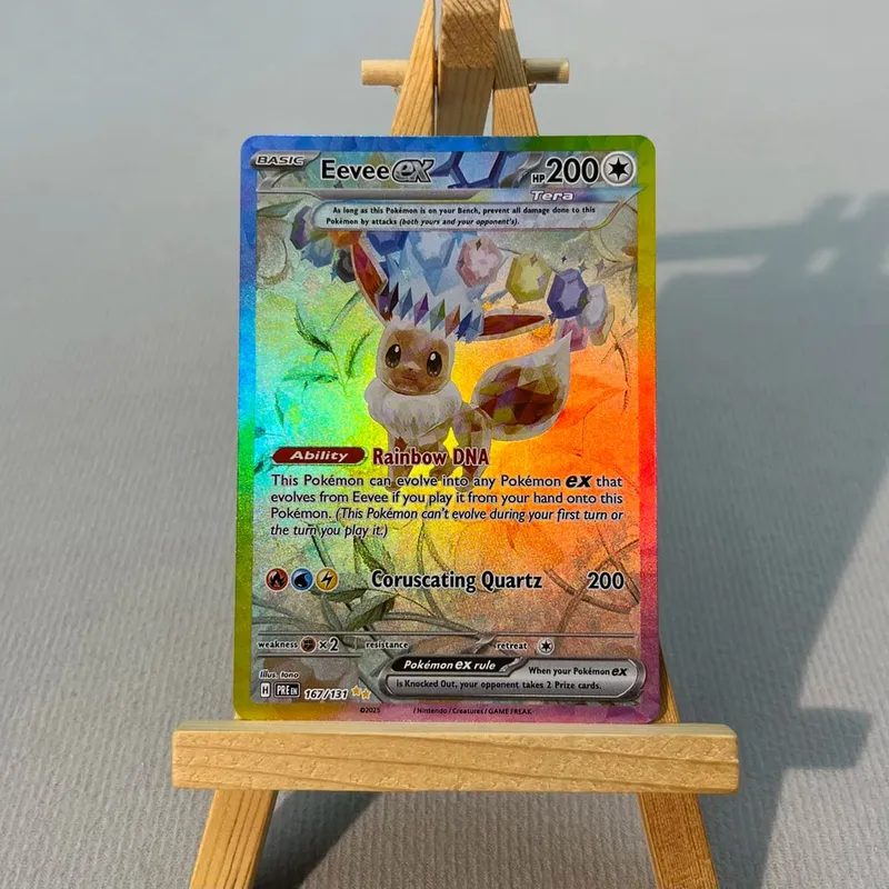 PRE PTCG5-001 Tcg proxy PKM Cards Vaporeon ex Espeon ex Rare Collection Battle Toys Gifts for Hobbies home play — image 29