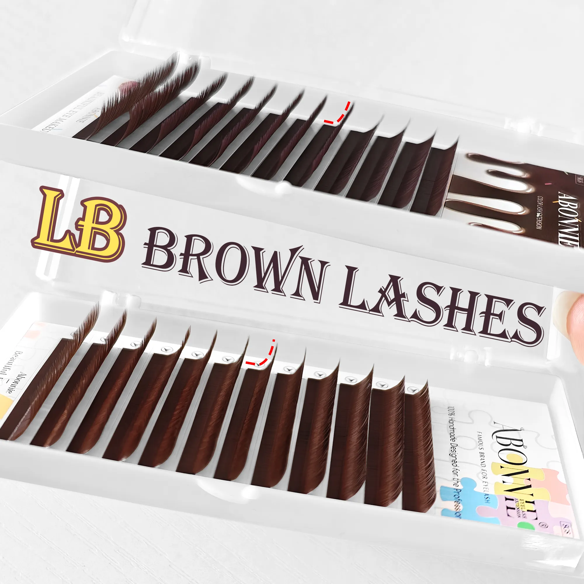 Abonnie LC LB Eyelashes Burgundy Lashes Comic Lash Map Bown Eyelash Extensions Classic Eyelashes Foxy Eye Lashes Cherry Lashes