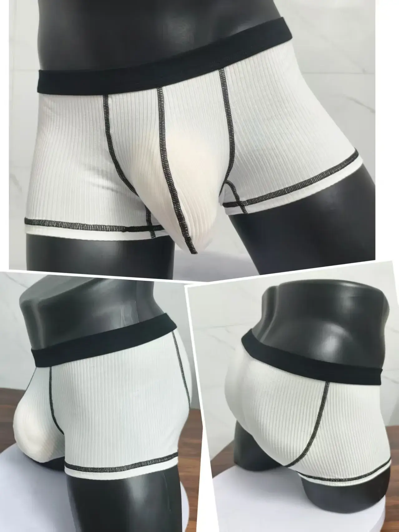 Boxershorts med hög elasticitet för män Stora fickor Andas Snabbtorkande Sport Gym Casual Fashionabla sommarshorts med lös passform — image 9