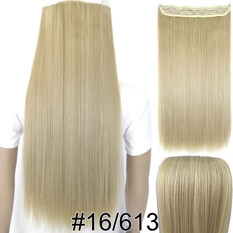 Fibra sintetica resistente al calore 120gr Dritto 5 clip su clip nelle extension per capelli 5006