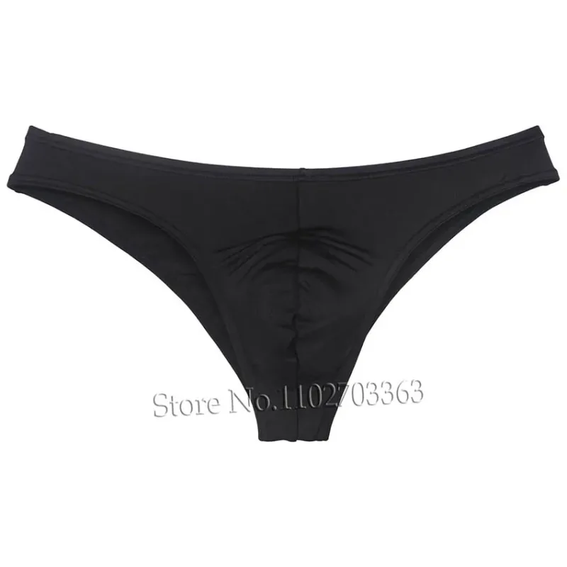 Men's Bikini Briefs Triangle Underwear Pucker Back Micro Briefs Elastic Shiny Summer Low Rise Beach Briefs Sexy Silky Smooth — image 11