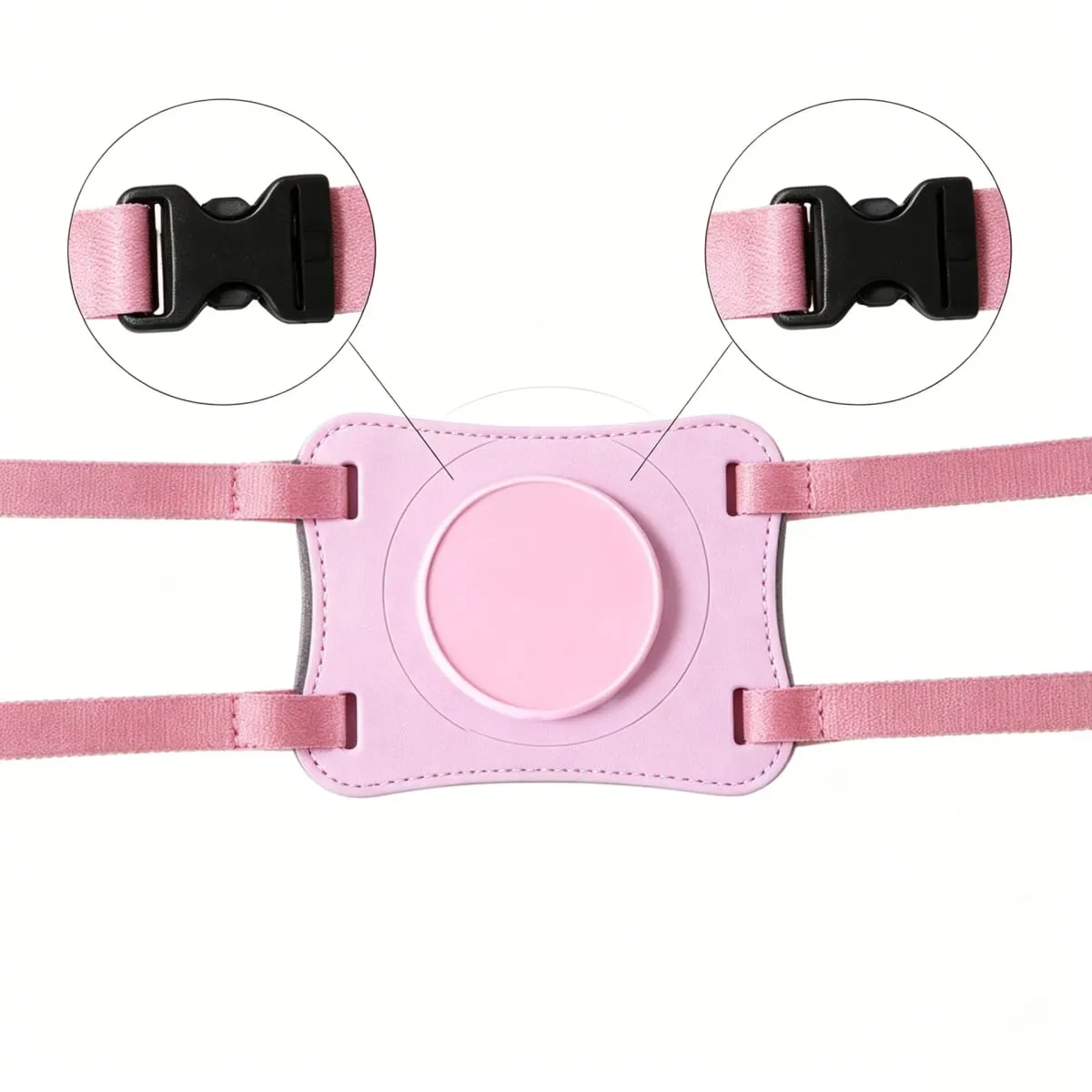 Hands Free Dildo Chair Mount - Silicone Suction Cup Strap-On na may Adjustable Straps para sa Riding Pleasure at Couples Play