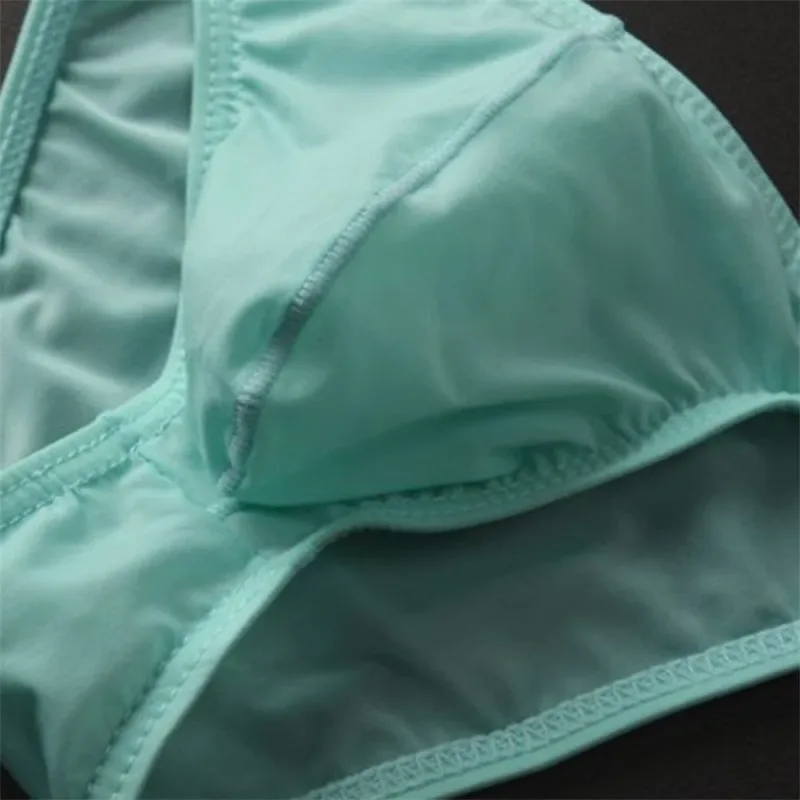 New 2026 Men Ice Silk U Convex Samll Briefs Underwear Low Waist Ultra Thin Transparent Bikini Slip Panties Plus Size M-XXL — image 6