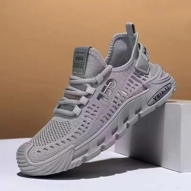 New Men's Sneakers Thick Sole Comfortable Casual Shoes Lightweight Breathable Fashion Running Shoes Luxury Male Tenis Masculino — image 5