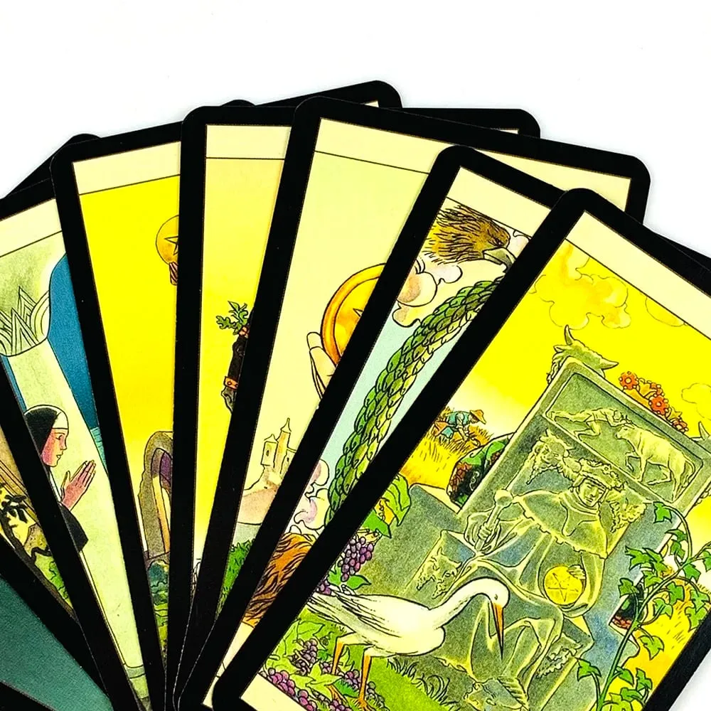 Metal Box Gilded Edition Tarot Cards Deck With Paper Guidebook for Beginners Classical Divination Board Games Cards Game — image 5