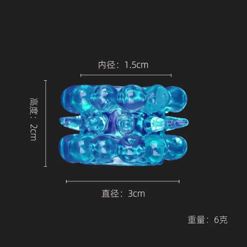 Men's Semen Locking Ring Physical Time-controlling Particle Penis Ring Sex Toy