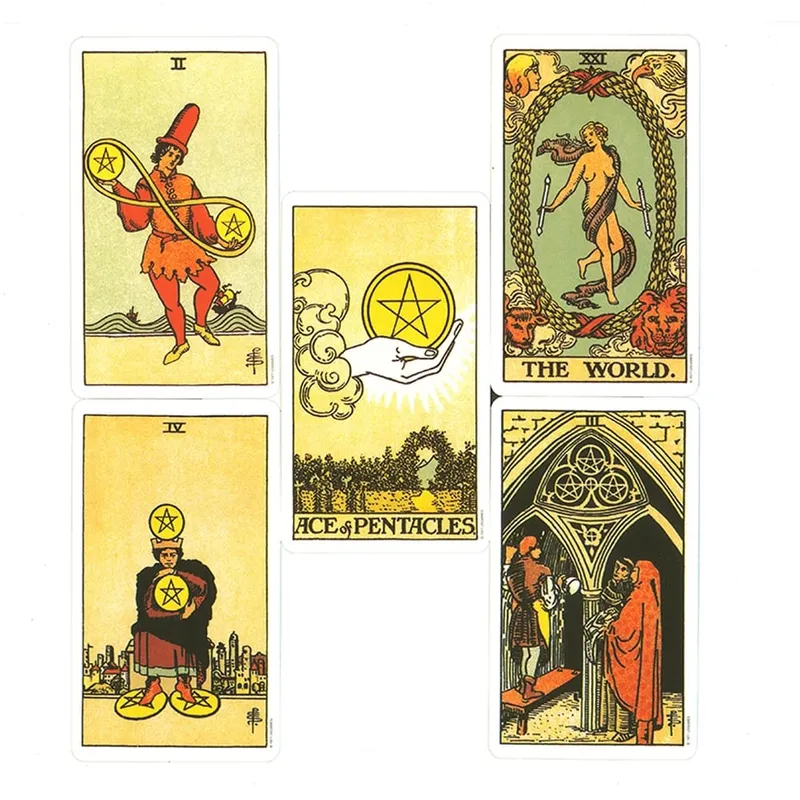 10.3*6cm Original Rider Waite Tarot Deck 78 Pcs Cards for Bbeginners Classic Edition — image 4