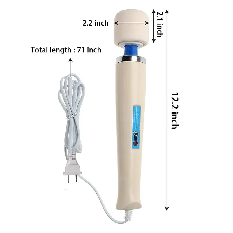 Powerful Magic Wand Vibrator Multi Speed Head Neck Back Massager for Women Adult Pleasure Wellness