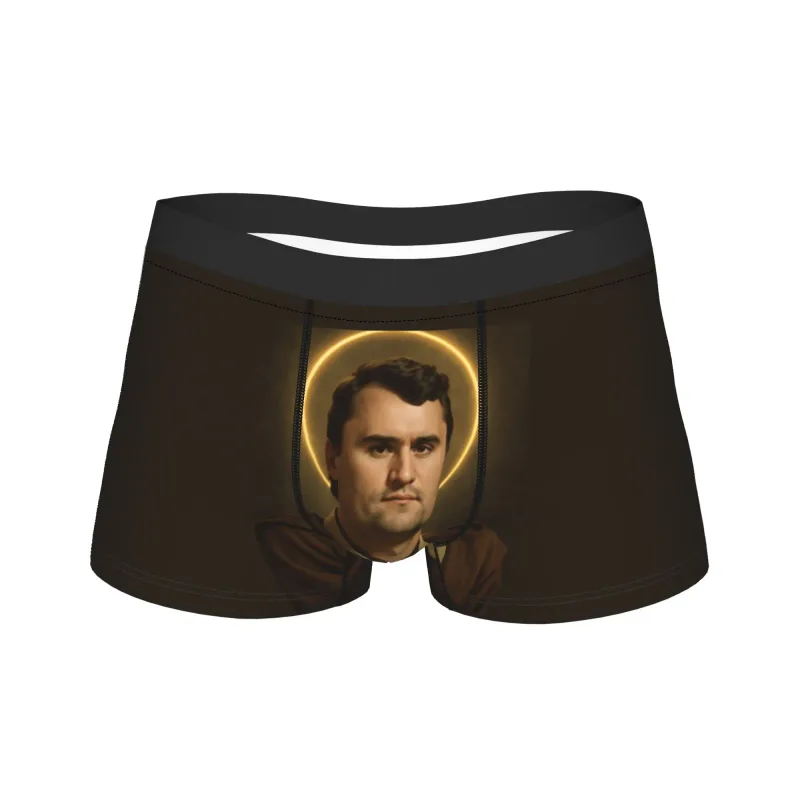 C-Charlie K-kirk Underwear Soft Trend Panties Printing Shorts Briefs For Men 3D Pouch Plus Size Trunk