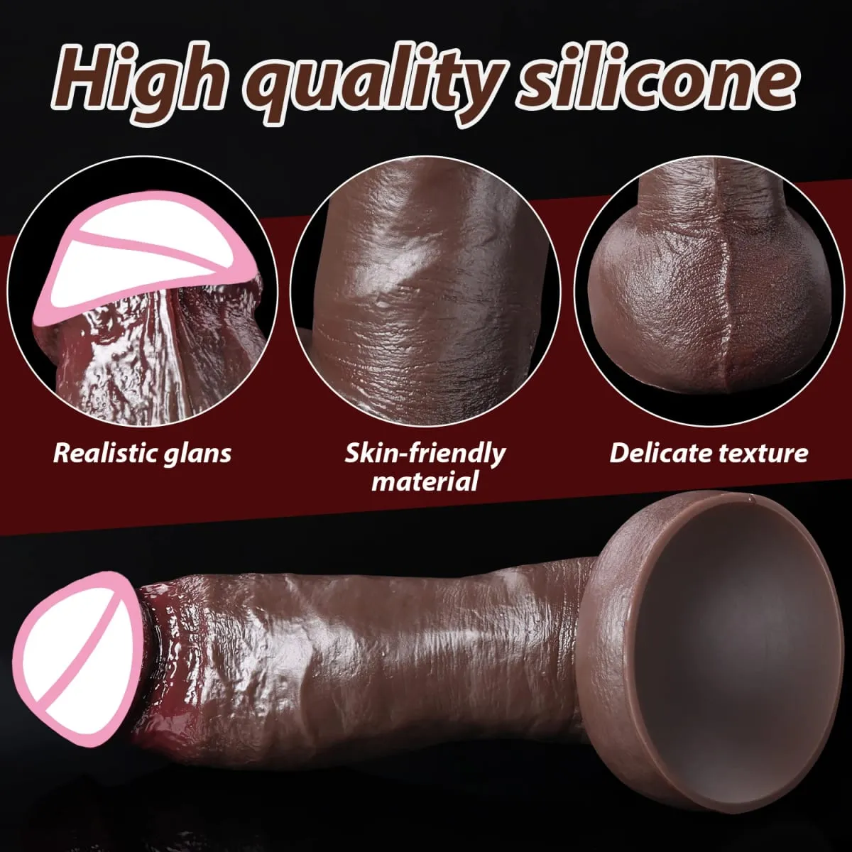 Consolador grueso realista y barato para hombres y mujeres, masturbadores Gay, pene de silicona, ventosa grande, tapón Anal para pene, juguete sexual — image 3