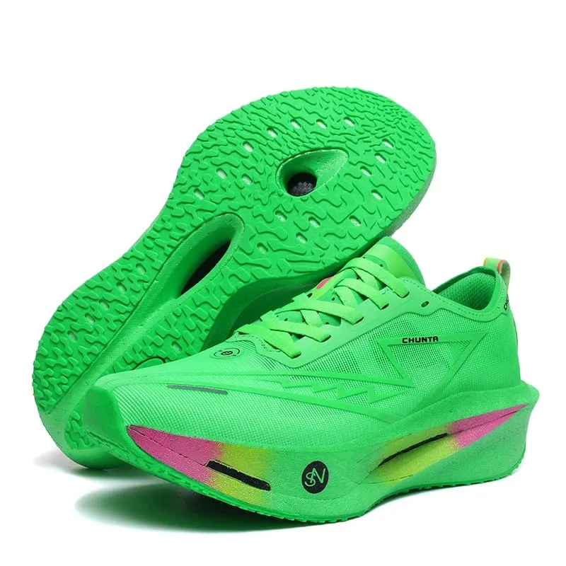 Men Running Shoes Marathon Carbon Board Speciality Sports Breathable Lightweight Women's Comfortable Athletic Chunta Sneakers — image 5