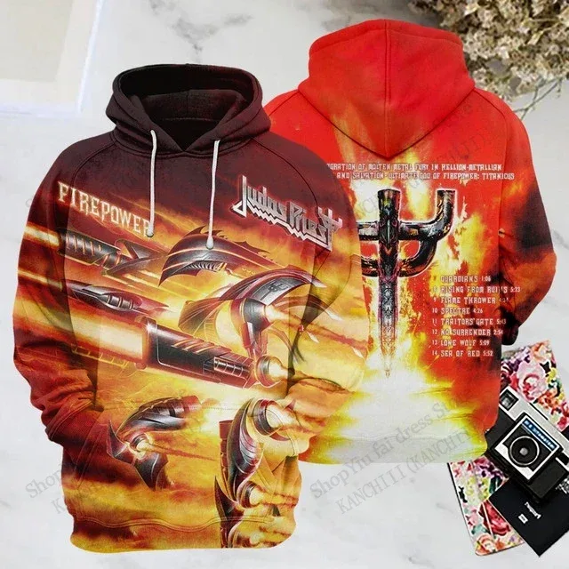 Rock Band Judas Priest 3d Print Hoodies Men Women Fashion Sports Hoodie Sweatshirt Coat Mens Sweats Men Clothes Comfort Moletom — image 5