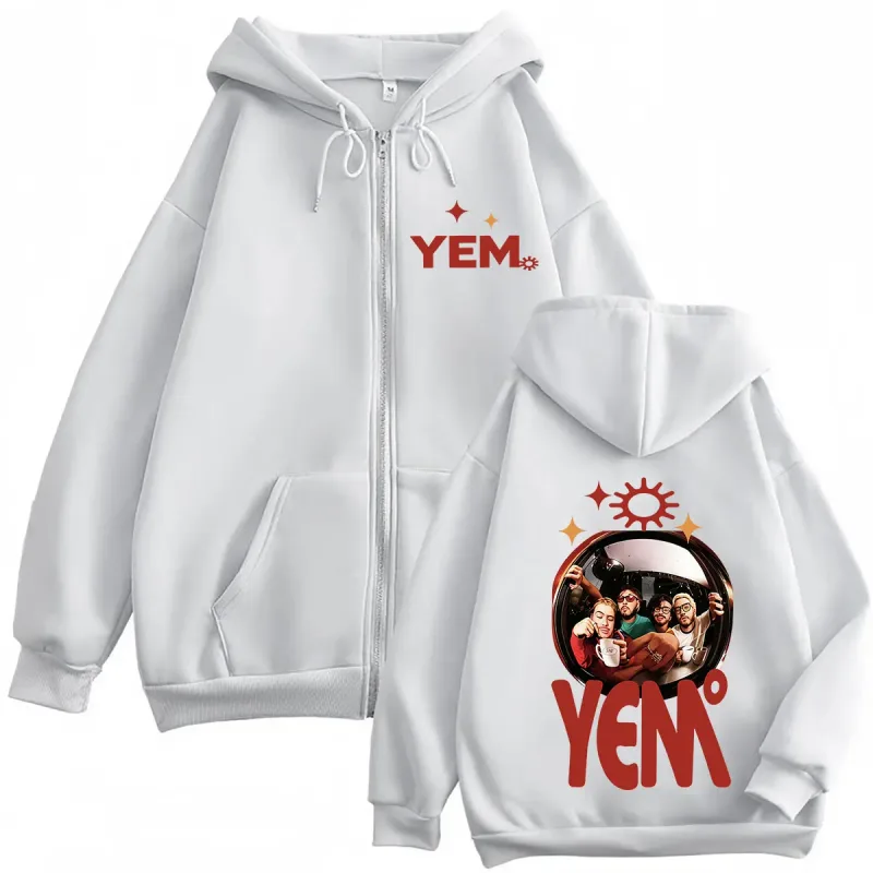 Morat Yem Se Fue El Ayer Y Ya Es Manana Tour 2026 Print Zip Up Hoodie Men Women Hip Hop Long Sleeves Loose Zipper Sweatshirts — image 3