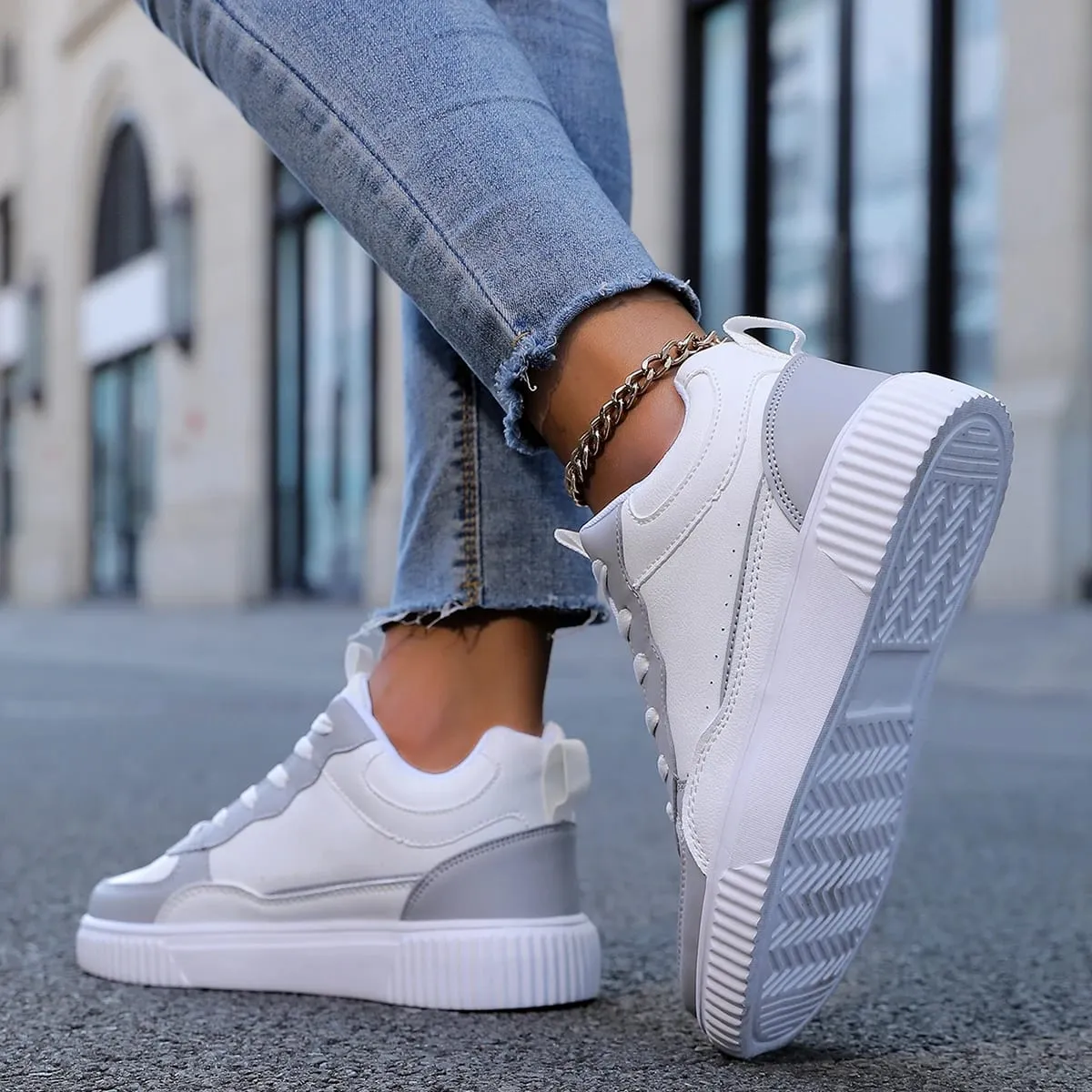 Men's High-Top Sneakers Spring and Summer Trendy Men's Gray Youth Student Shoes Fashionable Versatile Casual Low-Top Sneakers — image 4
