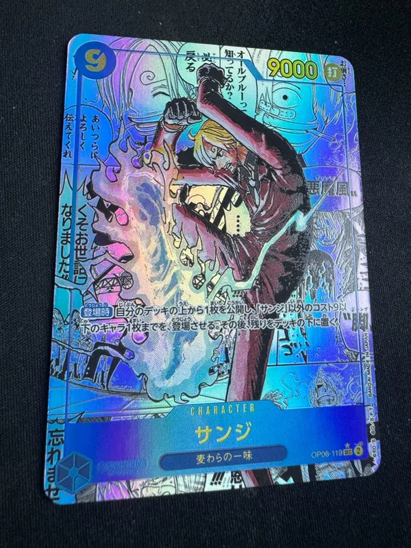 ONE PIECE Roronoa Zoro Monkey D. Luffy כרטיס אוסף תוצרת בית בגרסה יפנית אנגלית צעצועים מתנת יום הולדת לחג המולד — image 23