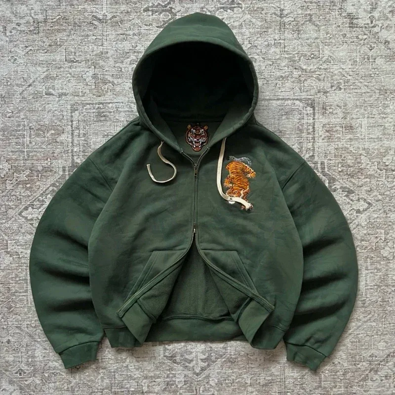 Y2K Men Oversized Hoodie Frayed Raw Edge Patch Letter Print Pullover Hooded Sweatshirt Multi Color Hip Hop Streetwear Hoodies — image 30