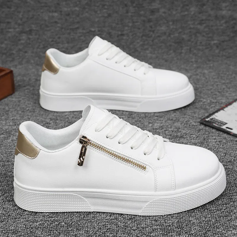 plus Size Men's Casual Work Shoes 2026 Spring Autumn Fashionable Versatile Youth Board Shoes Comfortable Slip-On Office Footwear
