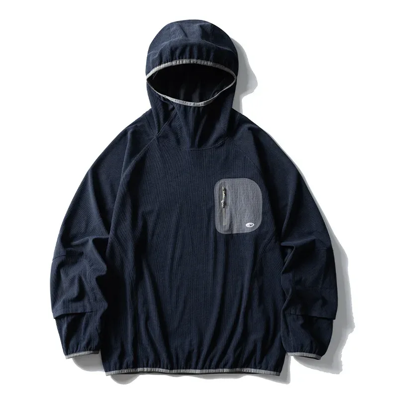 Outdoor Sport Hoodies Men Women Lightweight Fleece Long Sleeve Breathable Pullovers Hooded Sweatshirt Unisex Track T Shirts Tops — image 1