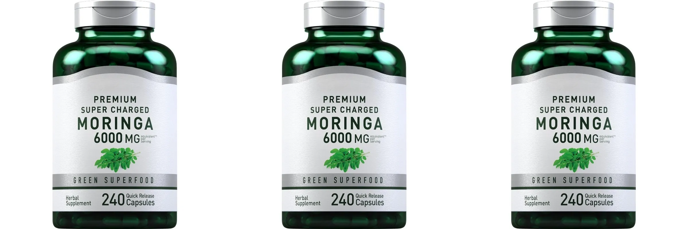 Moringa Oleifera Supplement 6000mg Concentrated Leaf Extract Supports Overall Health & Wellness Non-GMO 240 Capsules for adult — image 9