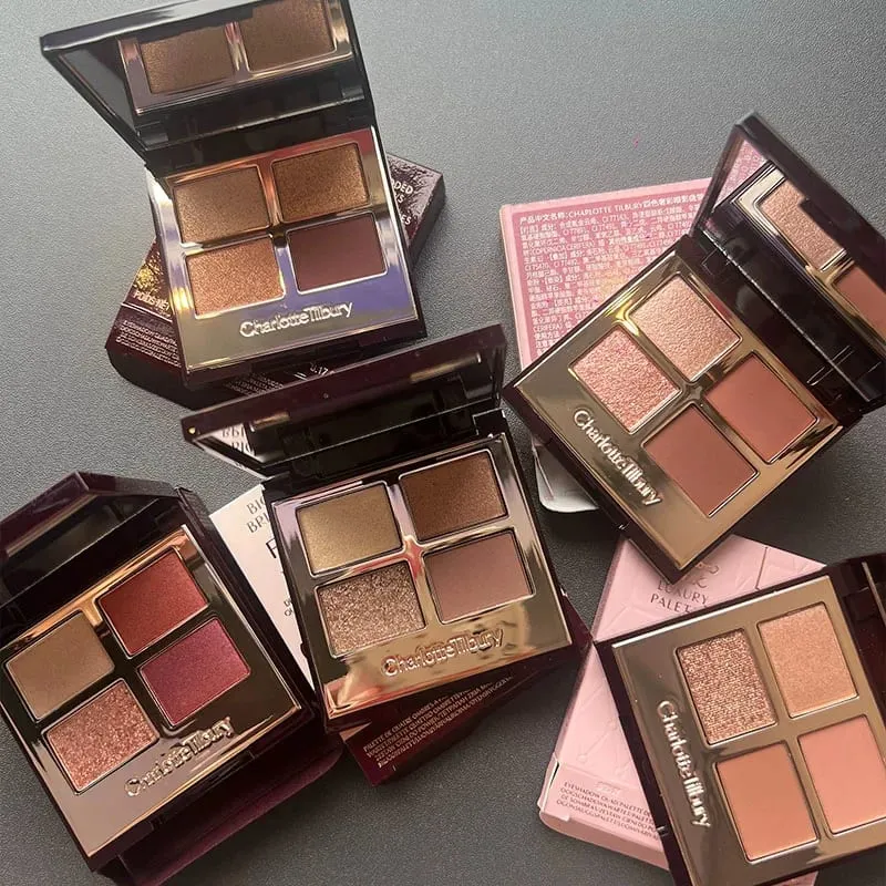 Charlotte Tilbury Brand Makeup 4 Kulay Eye Shadow Disc 5.2g Pillow Talk Kalikasan Madaling Kulay Foundation Eyeshadow Cosmetics — image 5
