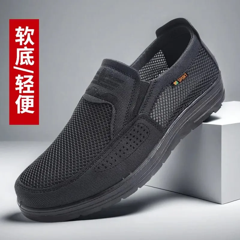 Herresko 2025 Sommer Casual Sneakers Åndbar Mesh Chunky Sole Overkommelig gratis forsendelse — image 6