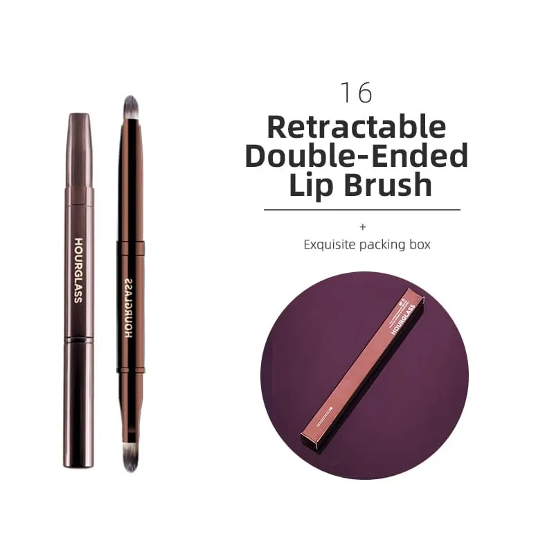 Hourglass Makeup Brush All Kinds Eyeshadow Foundation Concealer Powder Bronzer Blusher Eyeliner Retractable Professional Brushes — image 24