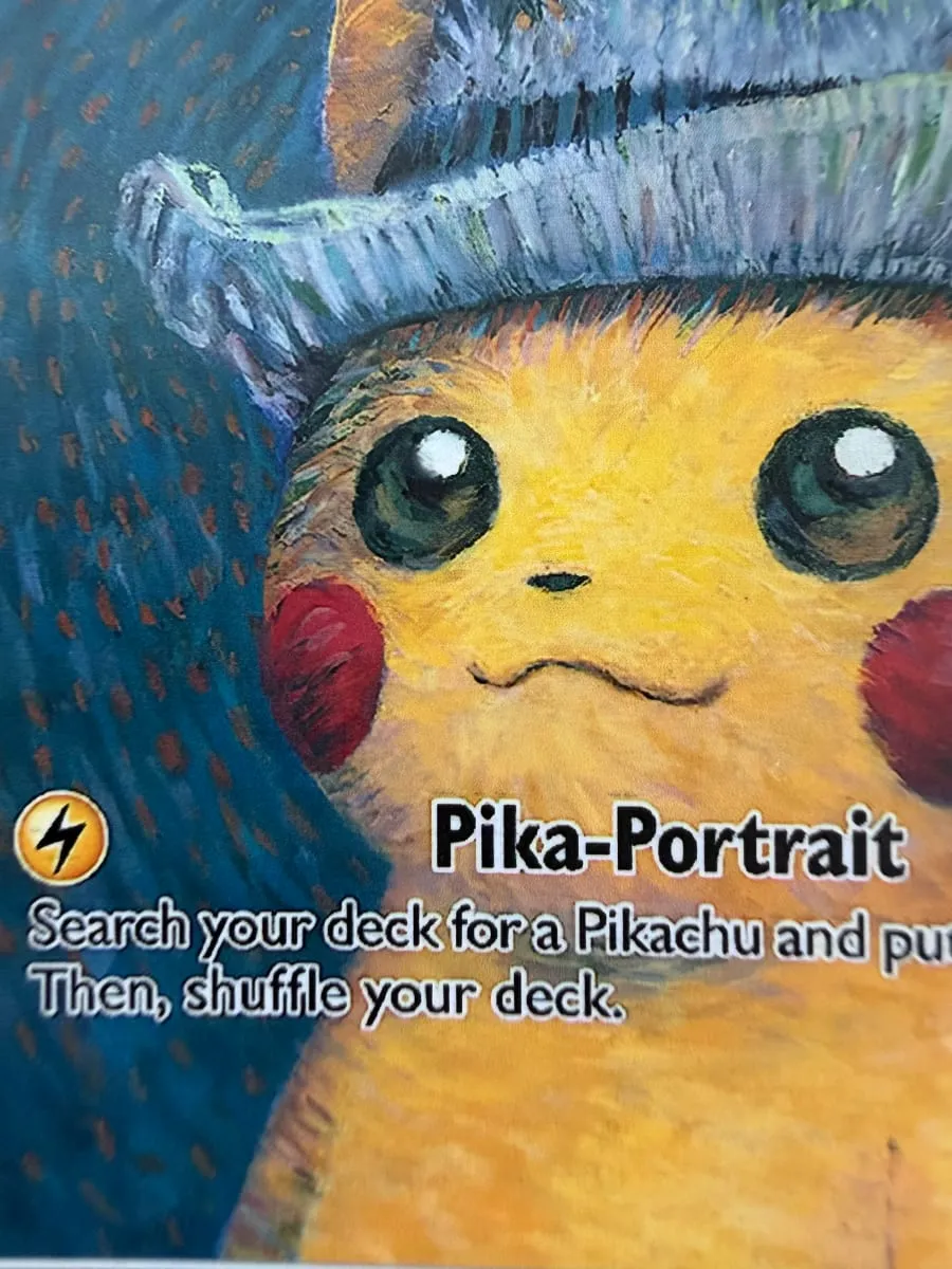 DIY POKEMON SVP 2023 ENPIKACHU/GREY FELT HATPOKEMON XVAN GOGH GEM MT GREY FELT HAT GOGH Game Card Gift Toy Dropshipping