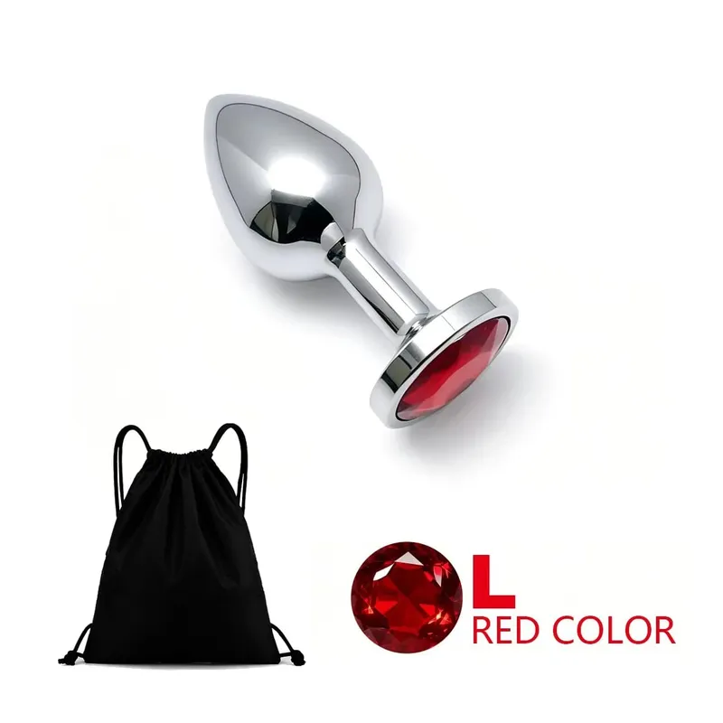 5 Size Metal Anal Plug Butt Plug Sex Toy Butt Toy for Women Men Couples Adult Game Masturbator Anal Diamond Sex Toys — image 23