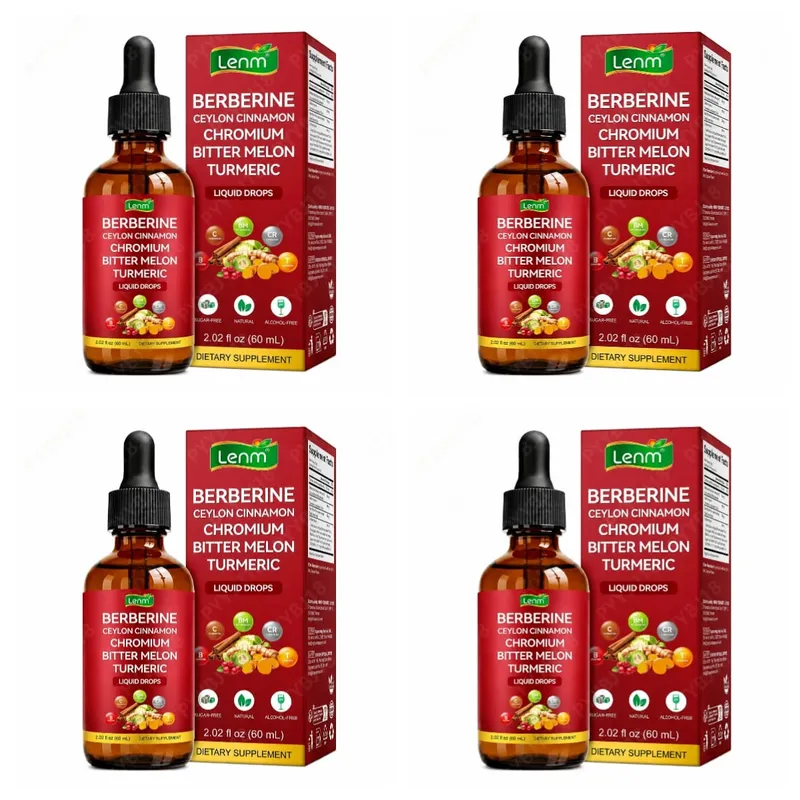 Berberine Liquid Drops Chromium & Ceylon Cinnamon Supports Vitality Metabolic Wellness Digestive Health Sugar-Free Non-GMO 60ml — image 10