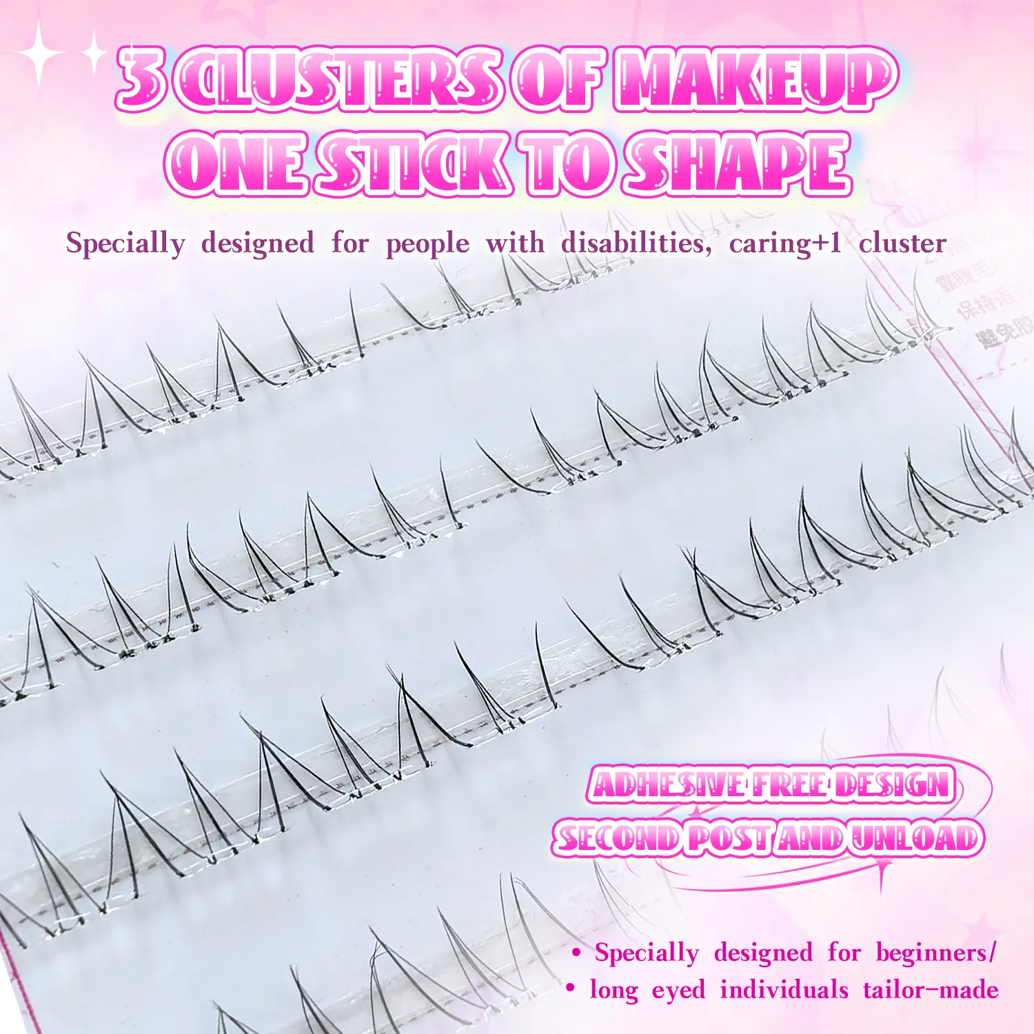 Glue-Free Cat Eye Lower Eyelashes 6 Rows Natural Wispy Look Reusable Soft Lightweight Comfortable Easy to Wear for Beginners — image 5
