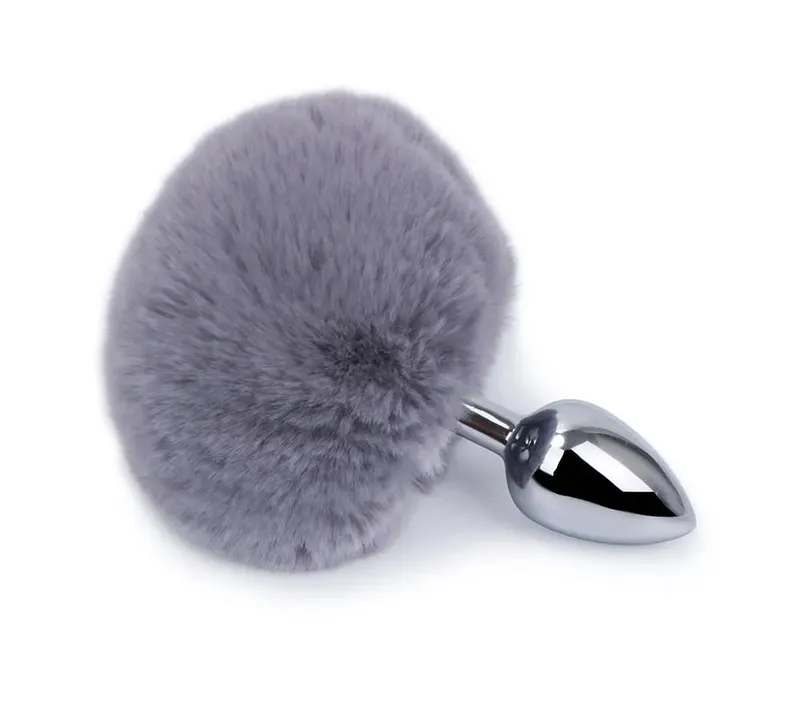 Stainless Steel Rabbit Tail Metal Butt Plug Anal Sex Toy Metal Plush Anal Plug Massager Sex Toys for Masturbator Women — image 9