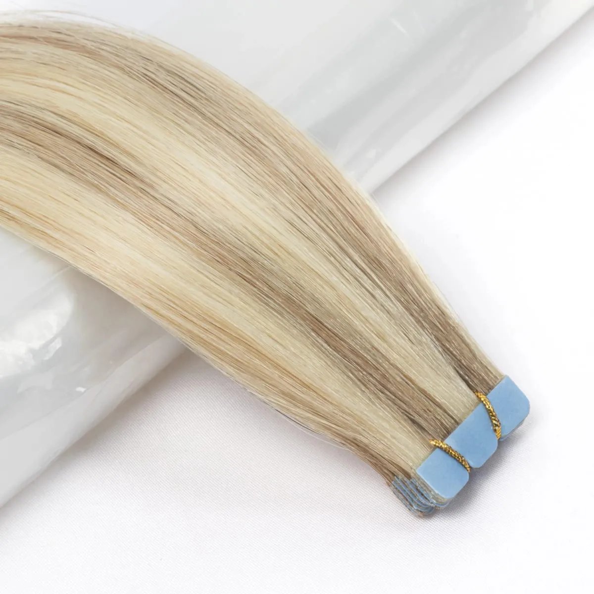 Human Hair Mini Tape In Extensions Skin Weft Machine Remy Natural Tape In 10pcs For Side Tape On Hair 12-24 Inch