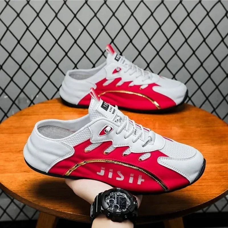 Men Sneakers teenage Trendy Shoes Summer Mesh Breathable Casual Shoes anti Slip Wear-resistant Platform Sneakers Tênis Masculino — image 3