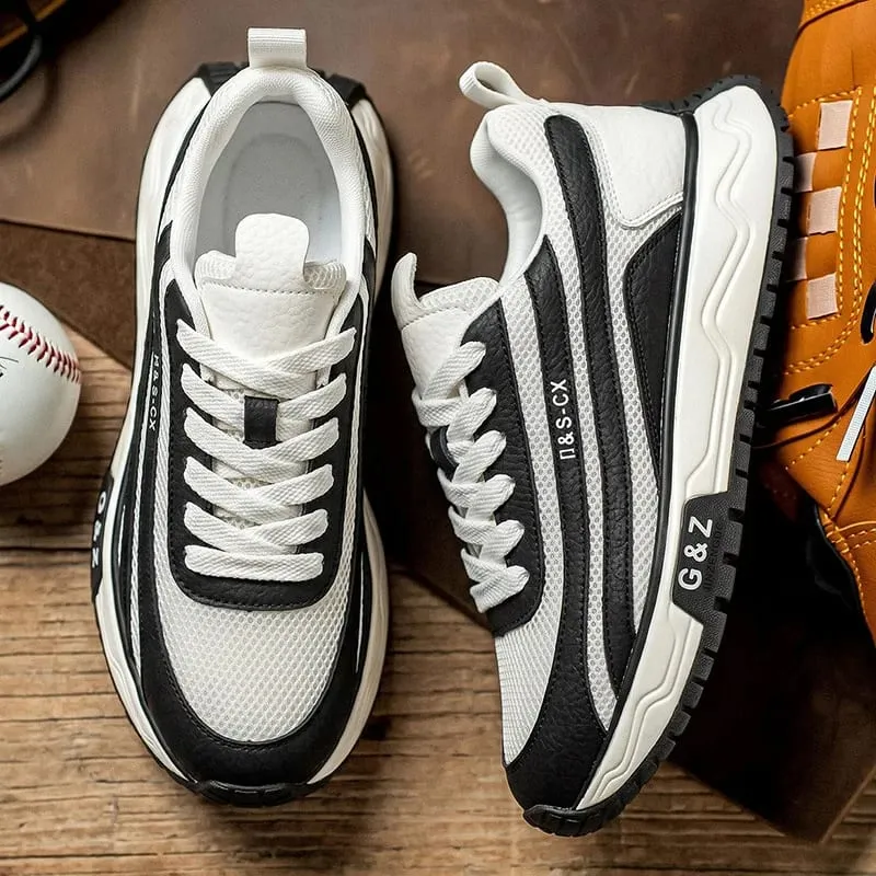2026 Men's Breathable Dad Shoes Soft Soles Lightweight Durable Versatile Casual Outdoor Sports Footwear