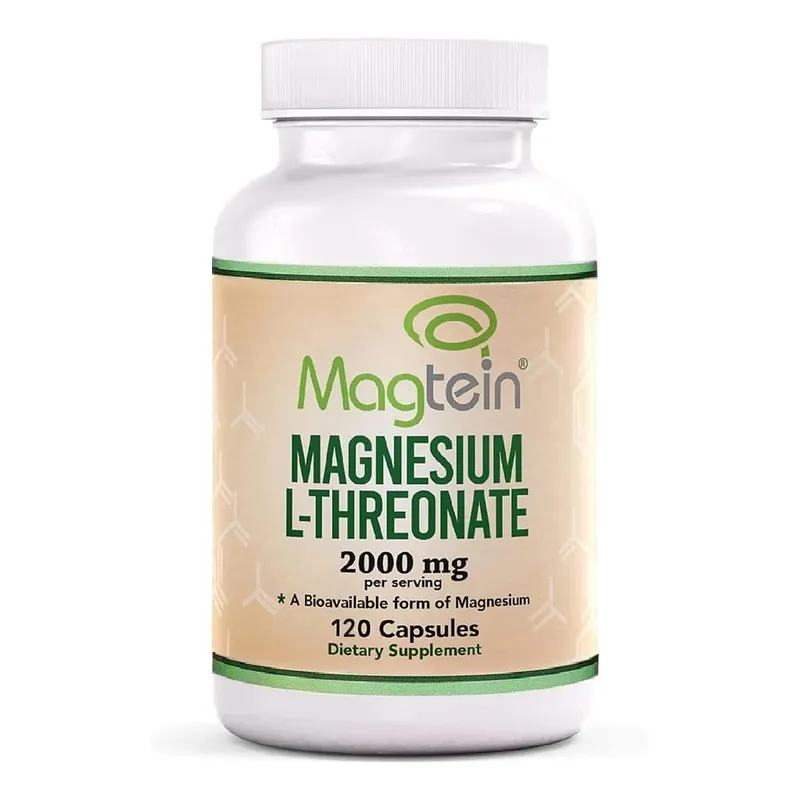 Magnesium L-Threonate Sleep and Cognitive Support - high Absorption - Most Bioavailable Form of Magnesium - 2000mg -120capsules