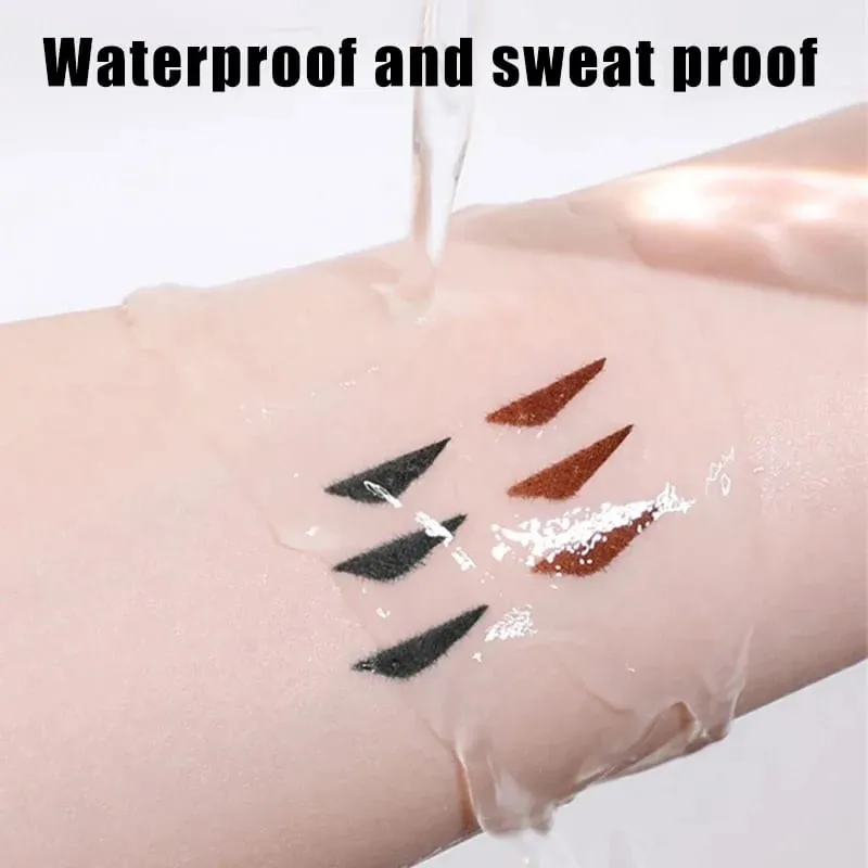 Lazy Integrated Eyeliner Stamp Dual-Head Rotatable Precise Outline Seal Lasting Waterproof Fast Drying Liquid Eye Liner Pen — image 3