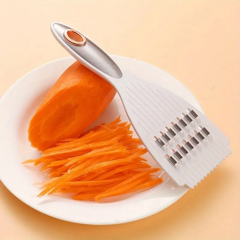 Multi-Functional Vegetable Slicer & Sharpener - Manual Food Cutter for Potatoes Carrots Fruits - Durable Plastic Kitchen Gadget — image 2